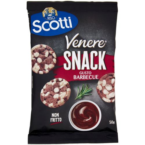 Riso Scotti Venere snack, okus BBQ, bez glutena, 50g slika 1