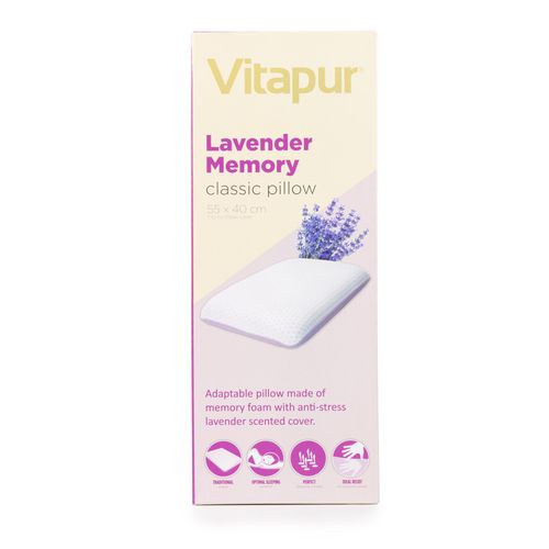 Klasični jastuk od memorijske pjene Vitapur Lavender Memory - 40x55 cm 1+1 GRATIS slika 10