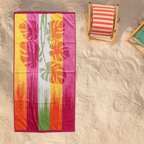 Plažni peškir BEACH MASTER 70x140 - Pop Stripe Multicolor slika 1