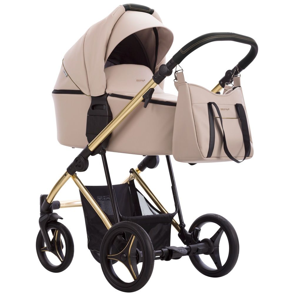 Bebetto Kolica Flavio Premium Class - Set 3u1 Gold 03 slika 6