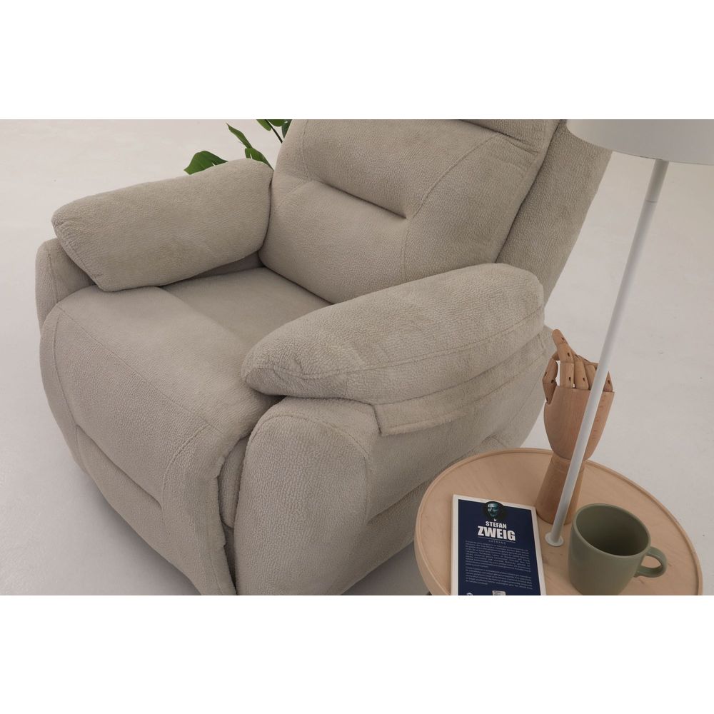Rekliner Comfort Manuel - boja: krem slika 8
