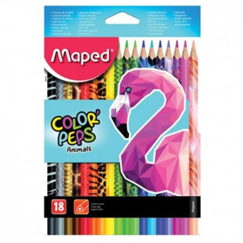Bojice drvene Maped Color'Peps Animals trobridne 18/1 MAP832218 slika 1