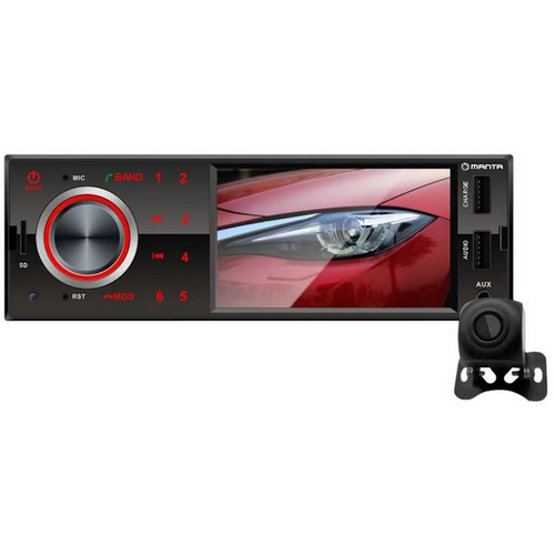 MANTA auto radio RS5502, kamera za vožnju unatrag, BT, 4", USB, 4x50W, ISO, HF slika 1
