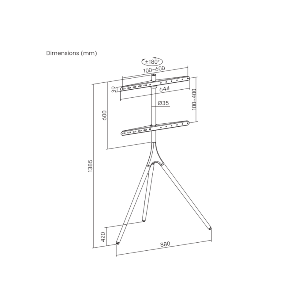 SBOX Podni stalak FS-1246F (45-65"/32kg/600x400) slika 5