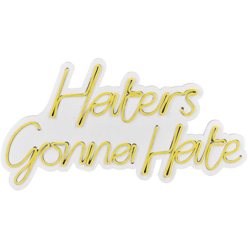 Wallity Ukrasna plastična LED rasvjeta, Haters Gonna Hate - Yellow slika 16