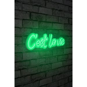 Wallity Ukrasna plastična LED rasvjeta, C'est La Vie - Green