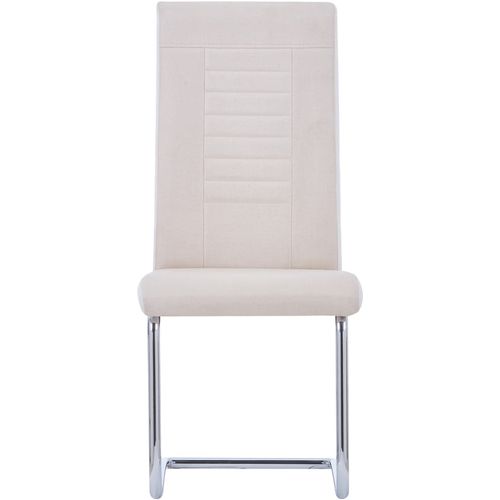 Konzolne blagovaonske stolice od tkanine 4 kom krem slika 37