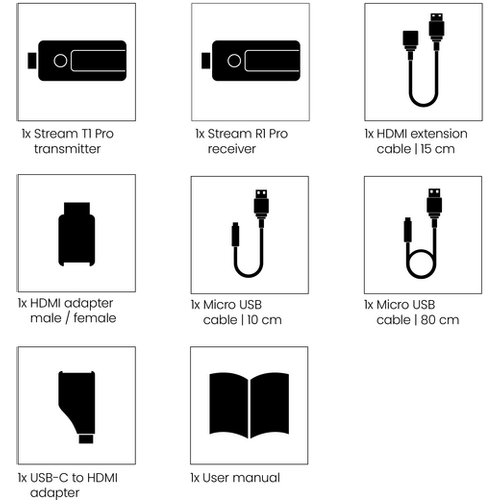 MARMITEK, bežični HDMI kabel1x Stream T1 Pro odašiljač + 1x Stream R1 Pro prijem slika 7
