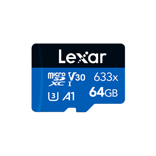 Lexar SD micro 64GB SDHC 633x UHS-I, 100MB/s read 45MB/s write C10 A1 V30 U3 slika 1