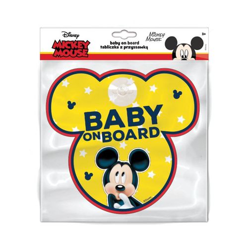 Znak Baby on board Mickey Mouse slika 2