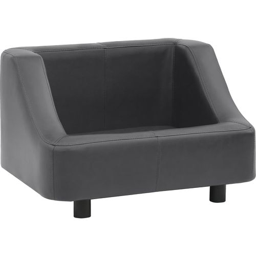 Sofa za pse siva 67 x 52 x 40 cm od umjetne kože slika 43