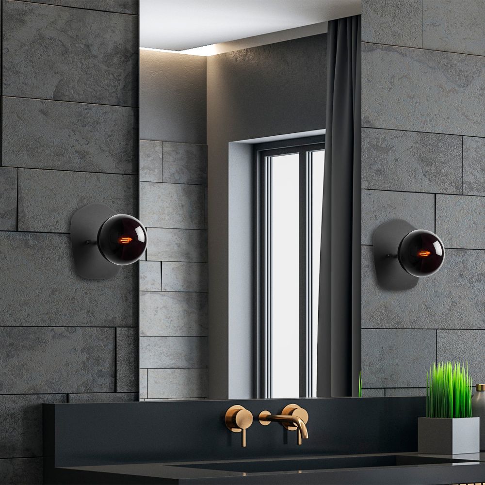 Well - 11675 Crna Zidna Lampa slika 2