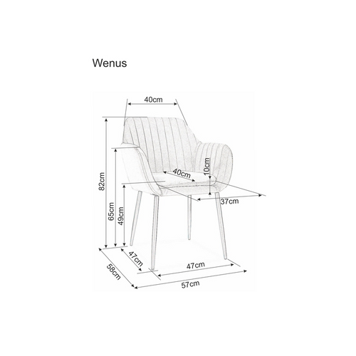 Stolica Wenus-crna slika 2