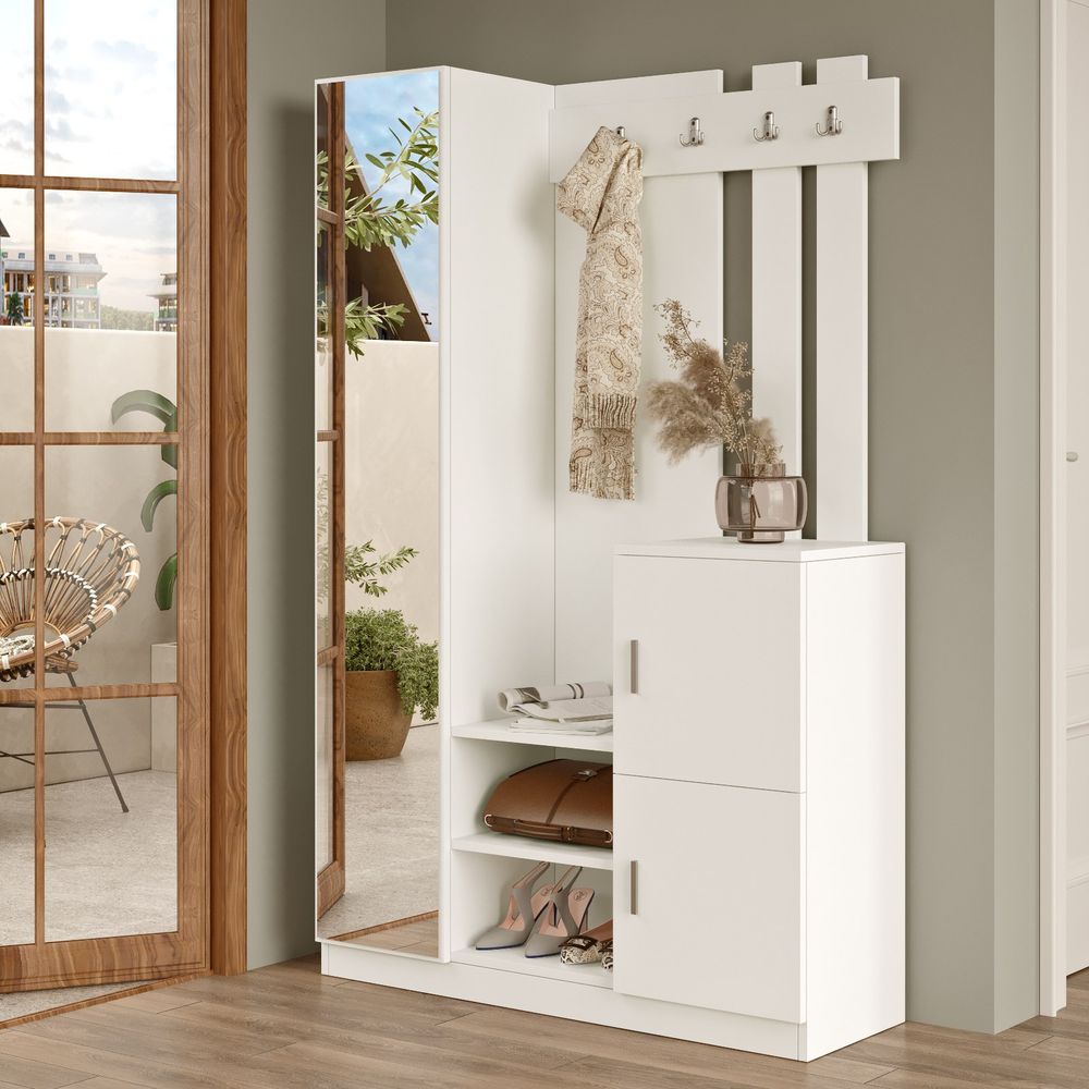 Hall Stand Dd7-W - Bijela slika 2