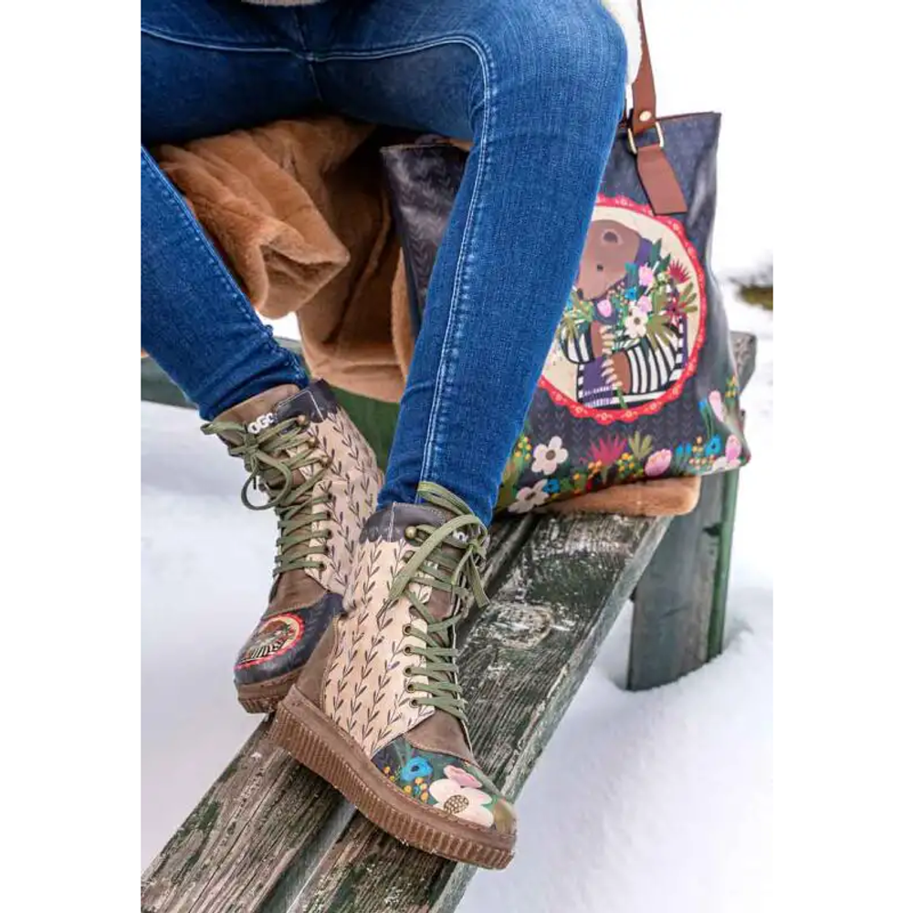 DOGO Duboke čizme Future Boots Bear and Flowers slika 10