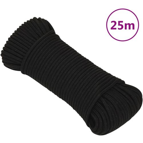 Radno uže crno 5 mm 25 m poliestersko slika 6