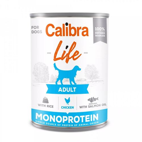 Calibra Dog Life Adult Piletina sa Pirinčem Konzerva, hrana za pse 400g slika 1