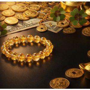 Poludrago kamenje Narukvica - Citrine Luck