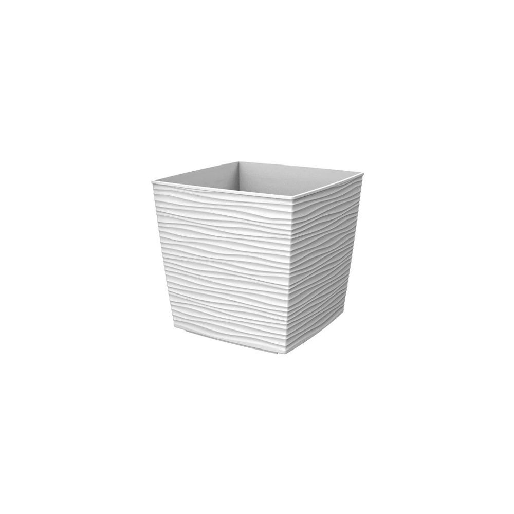 Gardino saksija finesa kvadrat 25x25x23 bijela slika 1