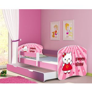 ACMA Dječiji krevet Acma II sa ladicom Pink - 160x80cm - Dezen 15