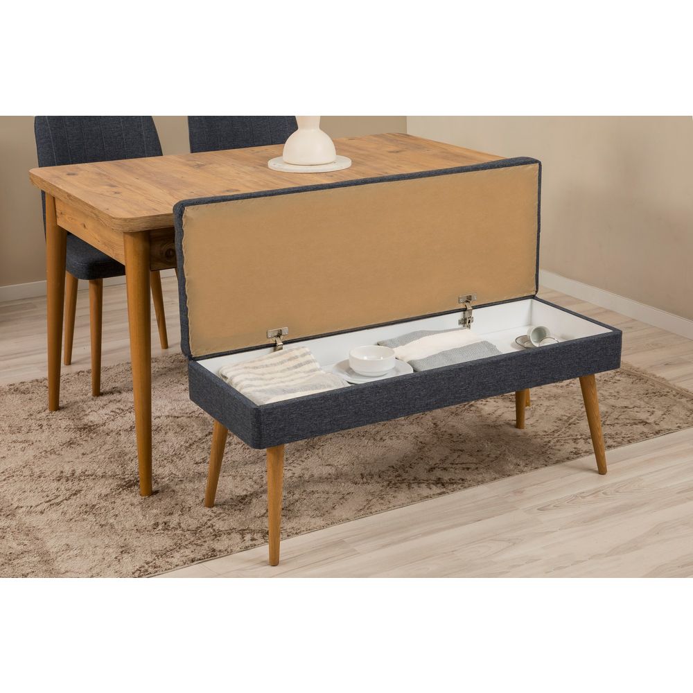 Vina 03 1048 - Set za Trpezariju od 7 Komada u Tamnoplavoj Boji slika 3