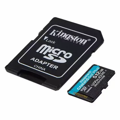 SD Card 512GB Kingston Canvas Go! Plus sa adapterom SDCG3/512GB slika 3