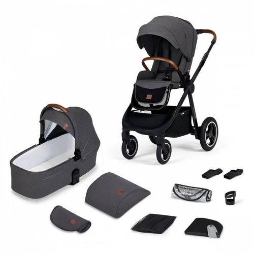 Kinderkraft Kolica 2U1 Everyday Dark Grey Black Frame slika 1