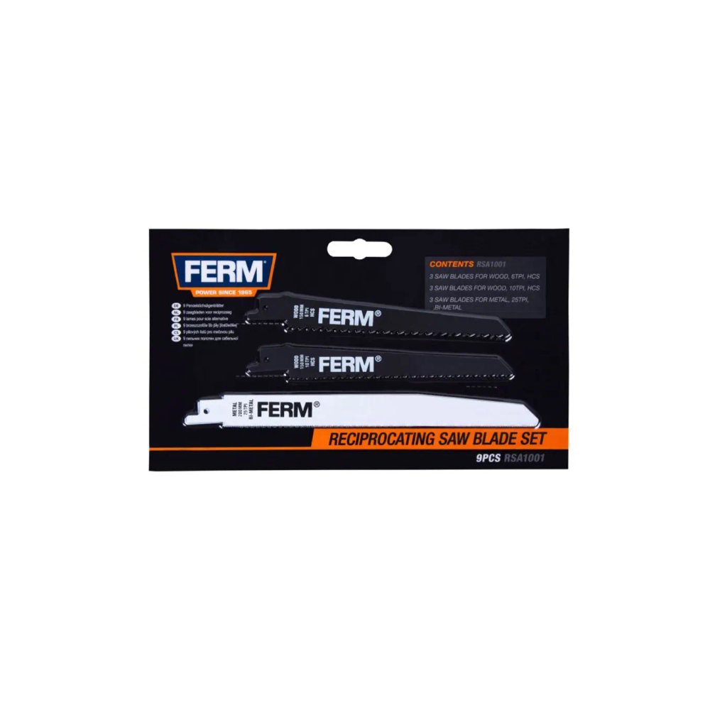 Ferm - Listovi za recipročnu pilu 9 kom. RSA1001 slika 2