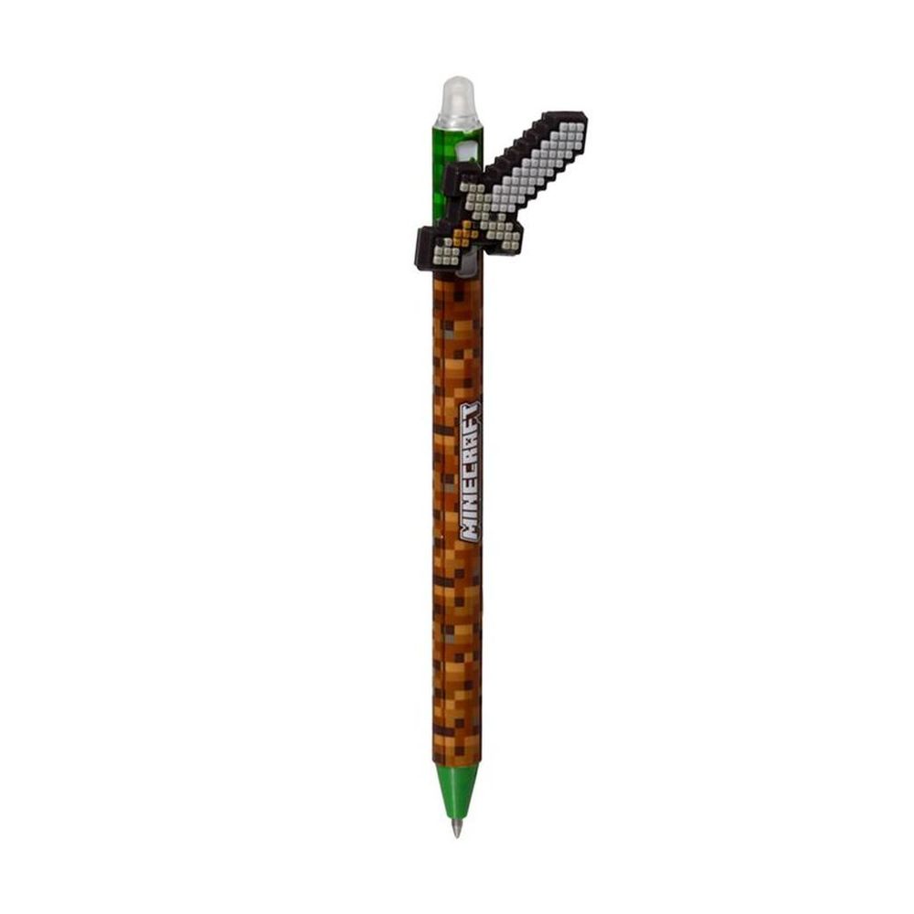Kemijska olovka Puckator piši briši s Minecraft alatima silikonskim ukrasom sortirano 36/1 PEN275 slika 3