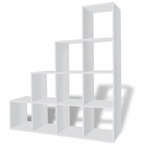 242550 Staircase Bookcase/Display Shelf 142 cm White slika 6