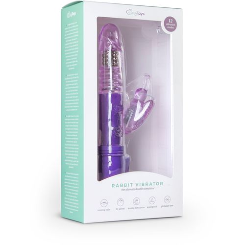 Rabbit vibrator Easytoys Butterfly - ljubičasti slika 3