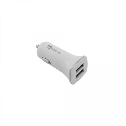 SBOX USB punjač za auto CC-224 / 2 ULAZA - 2.4A bijeli slika 1