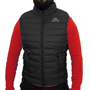 Kappa Muški prsluk LFS Logo Astrovest, Crni