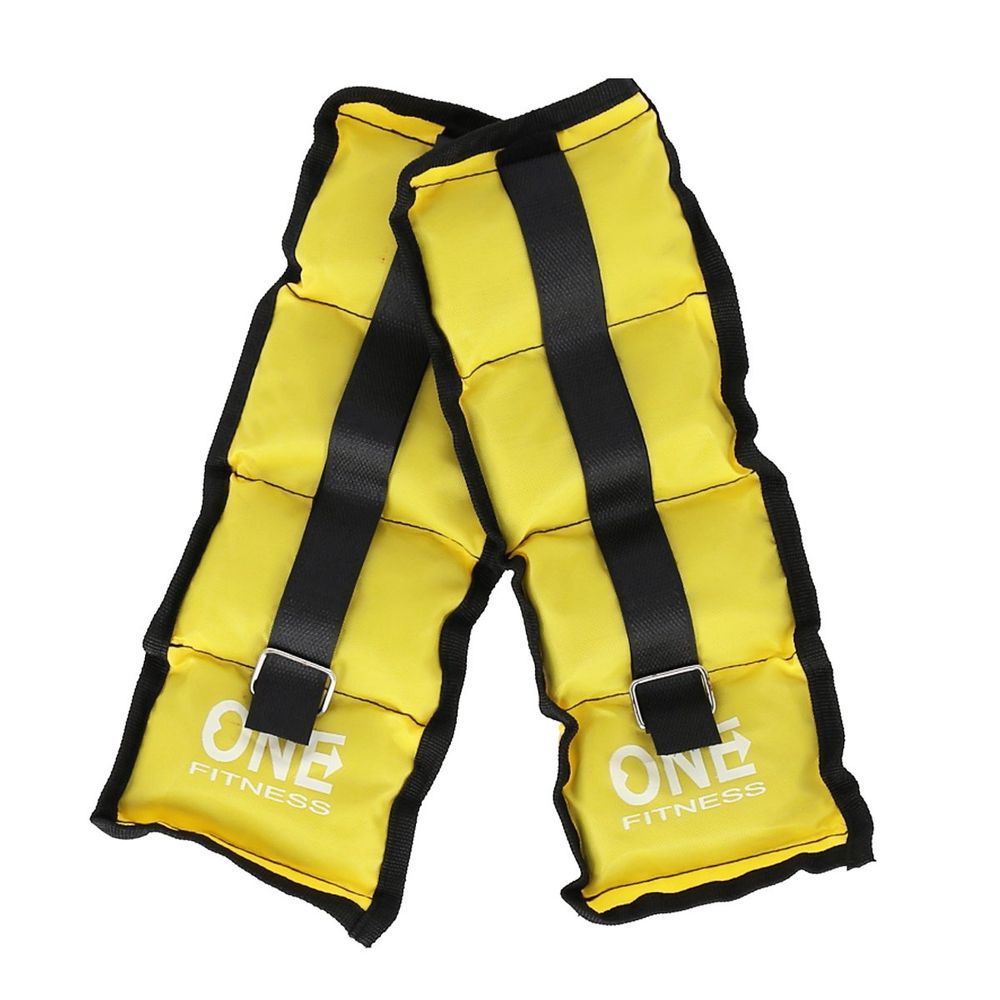 Ww01 utegovi za jastuke 2 x 0,7 kg one fitness (žuti) slika 4