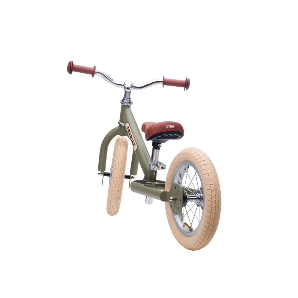 TRYBIKE Balans bicikl 2u1 Steel, Vintage Green Matt slika 4