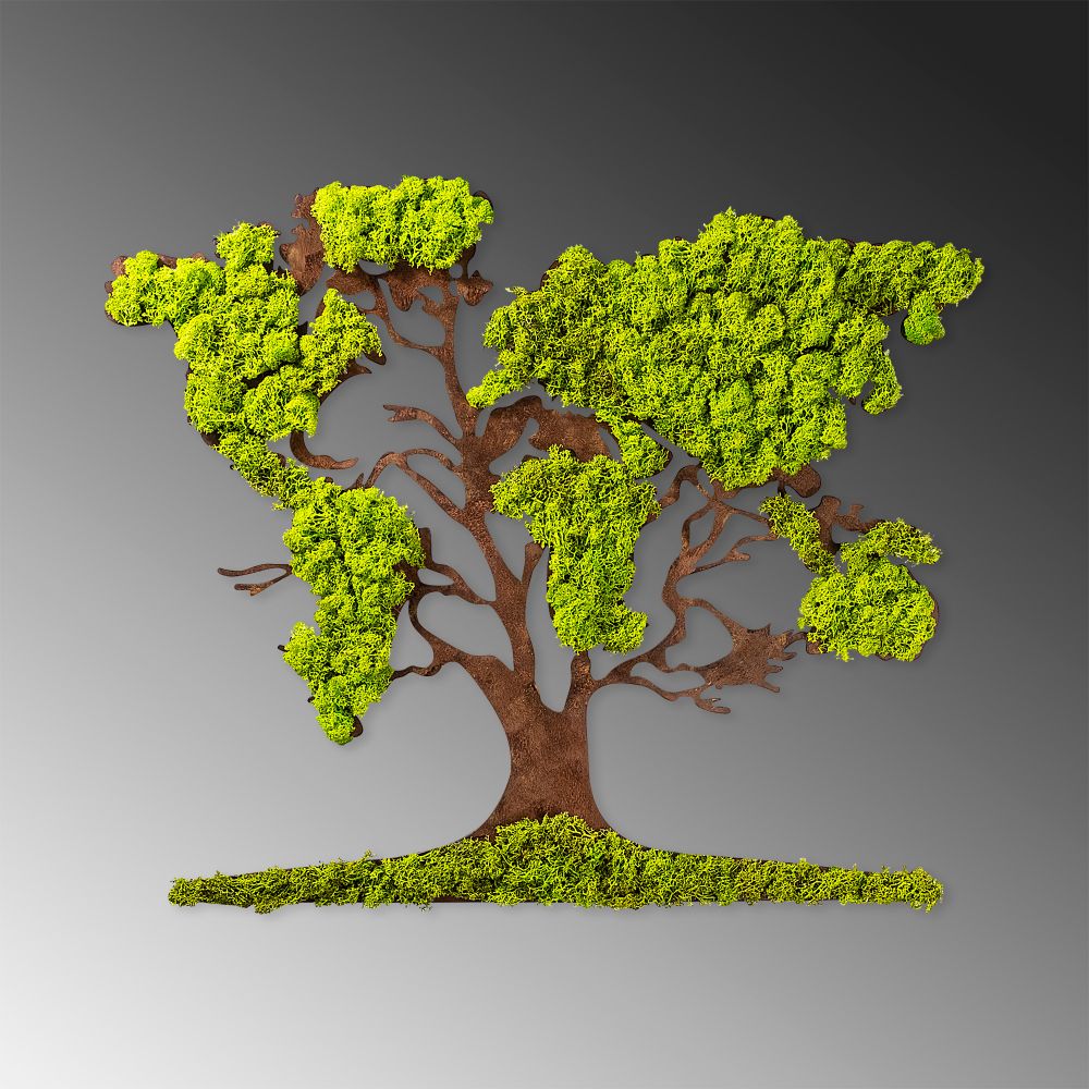 Dekorativni Zidni Ukras 'Tree 2 Green' u Braon Boji slika 5