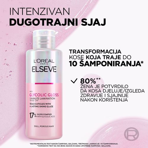 L'Oreal Paris Elseve Glycolic Gloss tretman laminacije 200 ml slika 3