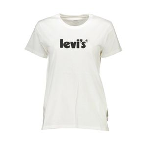 LEVI'S WHITE WOMAN SHORT SLEEVE T-SHIRT