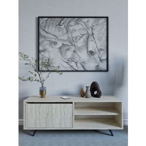 Maku - Travertine TV Stalak