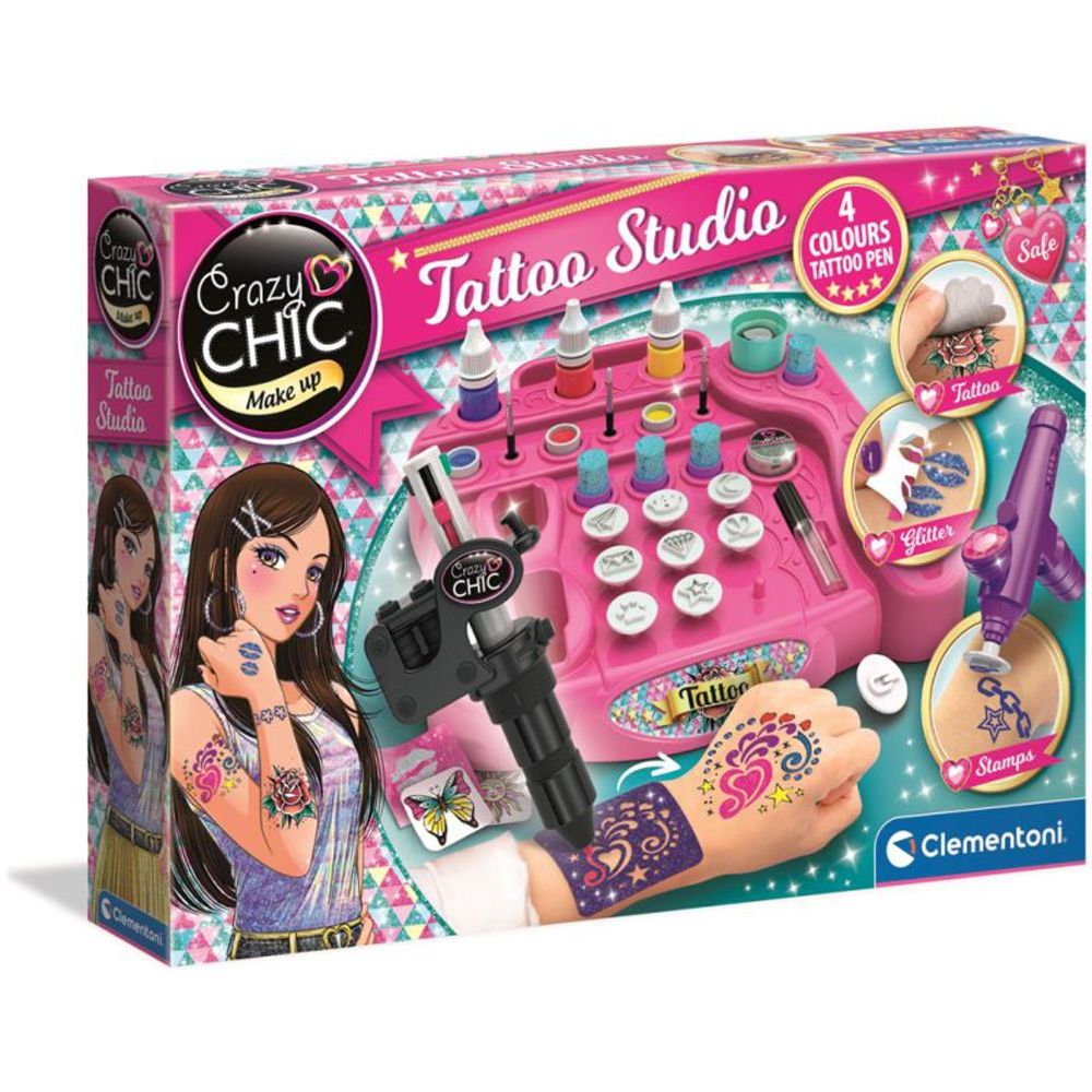 Clementoni Crazy CHIC Tattoo Studio - Set za tetoviranje slika 1
