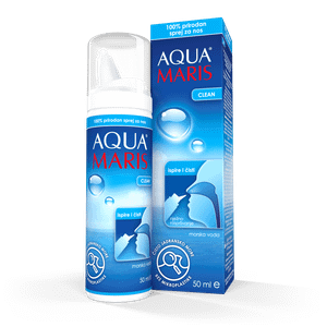 Aqua Maris Clean Sprej 20 ml – morska voda za prohodnost nosa