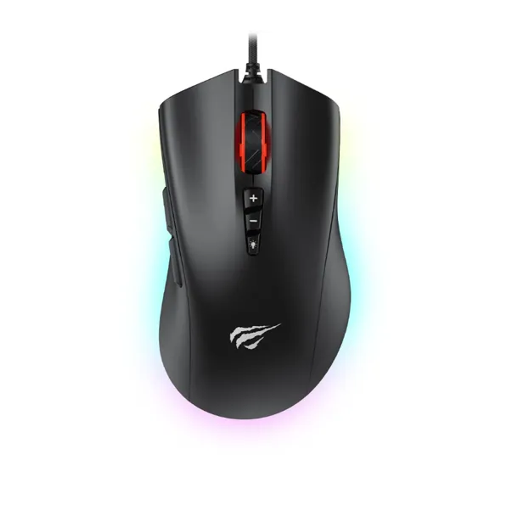HAVIT GAMENOTE MIŠ PROGRAMMABLE LED HV-MS1040 RGB USB crni slika 1