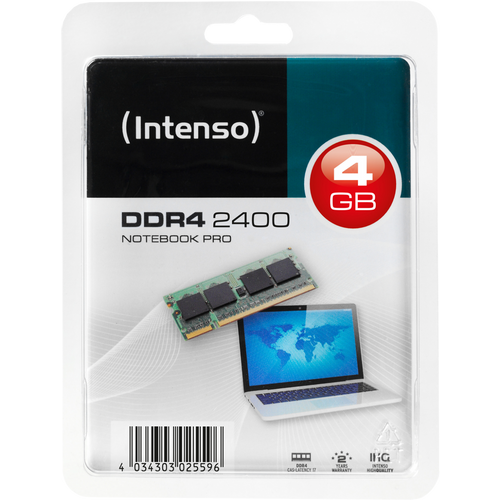 (Intenso) Memorija DDR4 SO-DIMM 4GB@2400MHz, CL17 - DDR4 Notebook 4GB/2400MHz slika 1