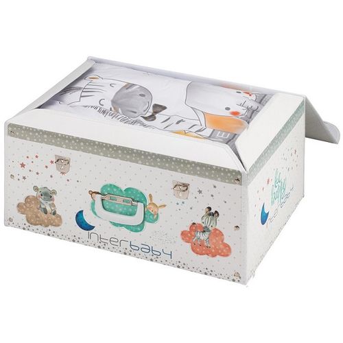 Interbaby posteljina Animales + ukrasna kutija  slika 1