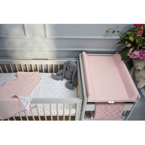 Ceba Baby mekana profilirana podloga za prematanje 50x70 CARO Pink slika 2