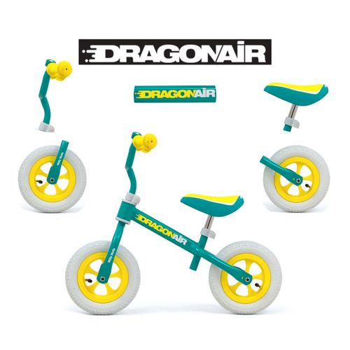 Milly Mally bicikl bez pedala DragonAir zeleno - žuti slika 3