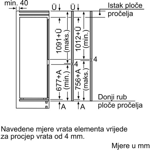 Bosch ugradbeni kombinirani hladnjak KIN86NSE0 slika 11