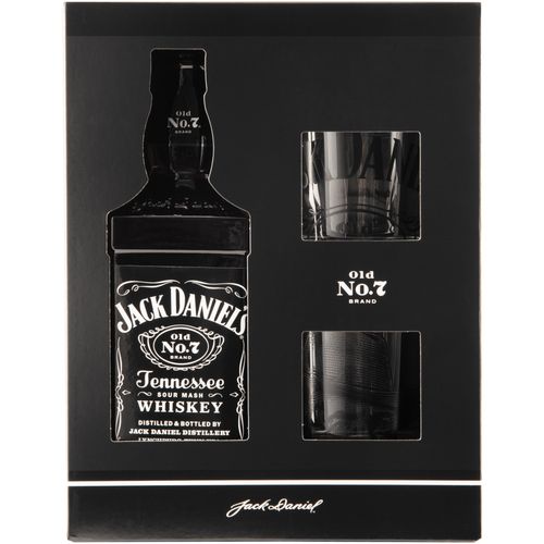 Jack Daniel´s 700ml kutija + 2 čaše slika 1