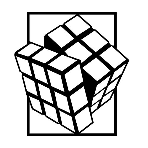 Wallity Metalna zidna dekoracija, Rubik's Cube slika 5