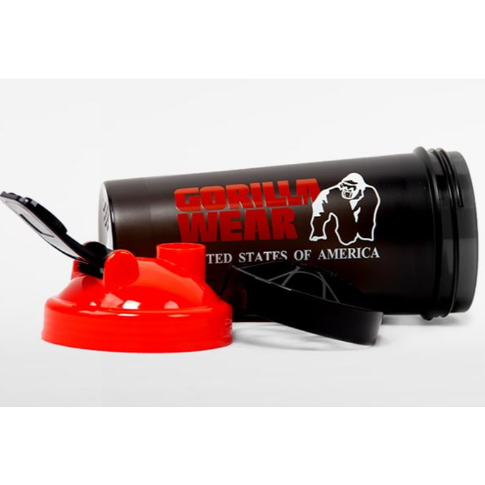 Gorilla Wear Šejker XXL 1000ml - Black/Red slika 3